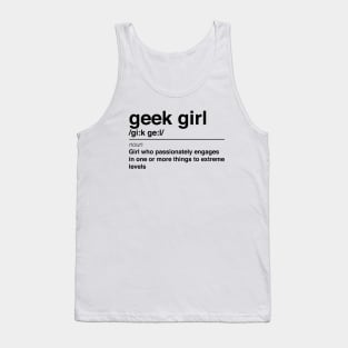 Geek Girl definition Tank Top